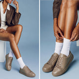 Styled On-Foot Perspective Demonstrating Ankle Fit & Silhouette on Model