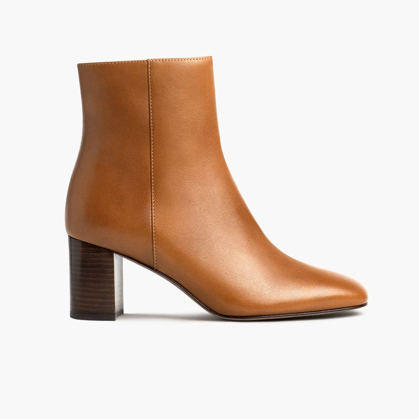 High Standard Toffee Leather Boots da Donna