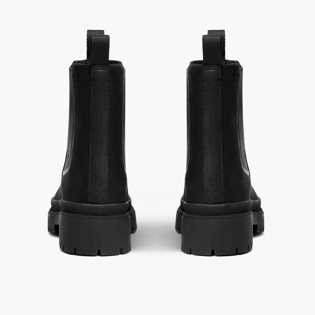 Legend Platform Nero Opaco Stivali in pelle da Donna - Contrafforte tallone rinforzato & doppie cuciture di precisione