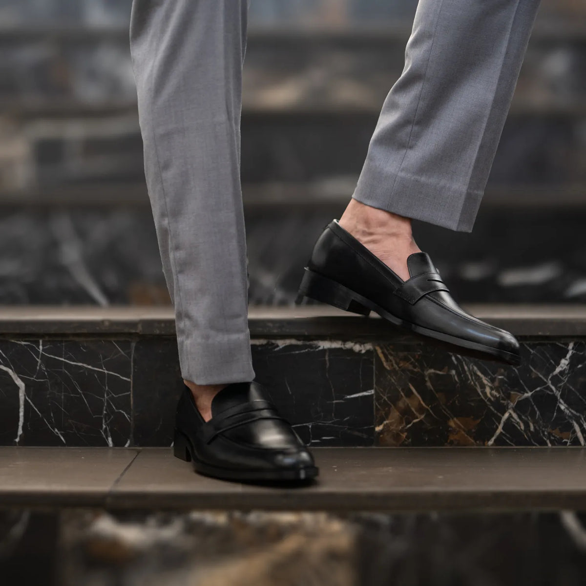 Orlaven Baxton Nero Mocassini in pelle da Uomo footwear image 10