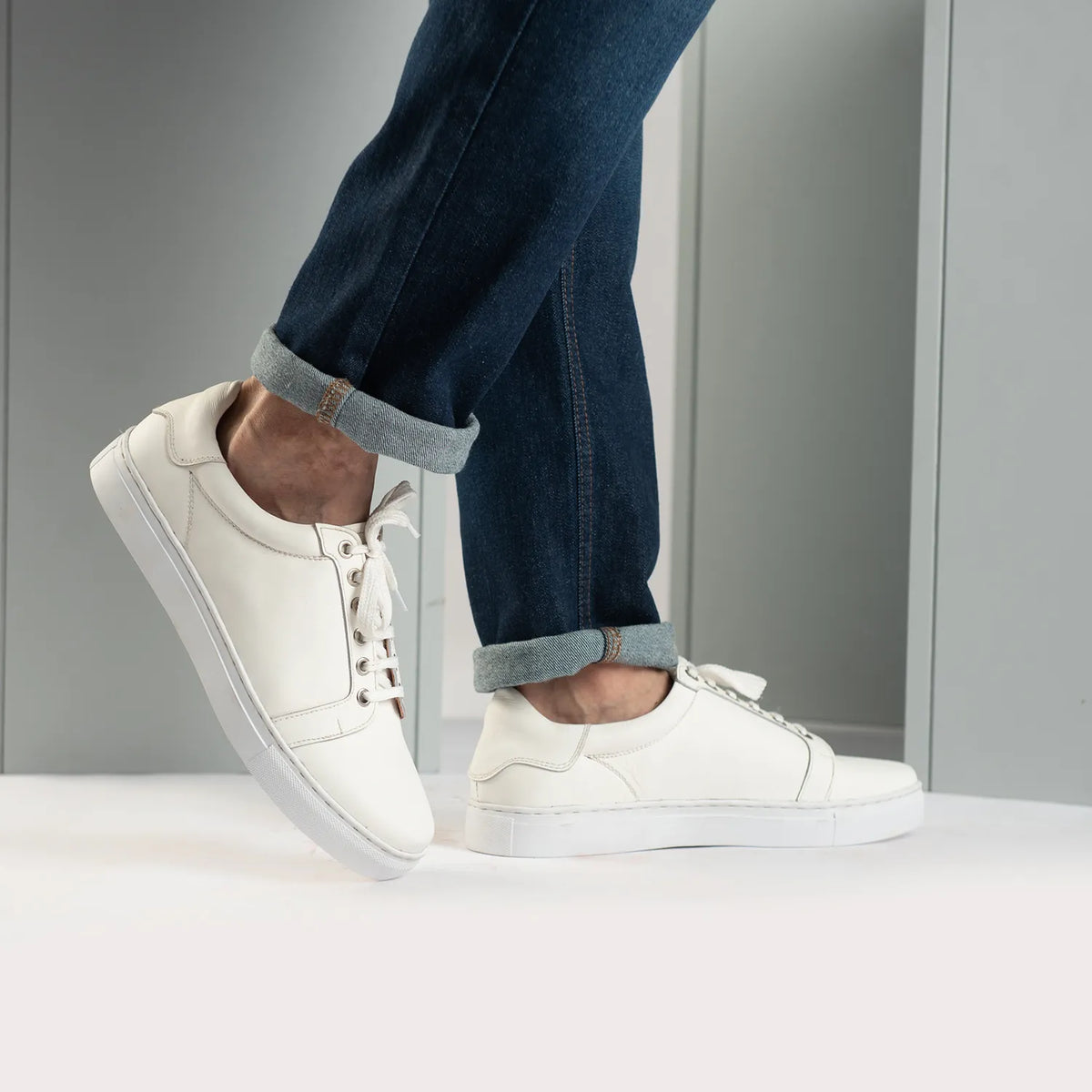 Orlaven Carter Runn Bianco Sneakers in pelle da Uomo footwear image 10