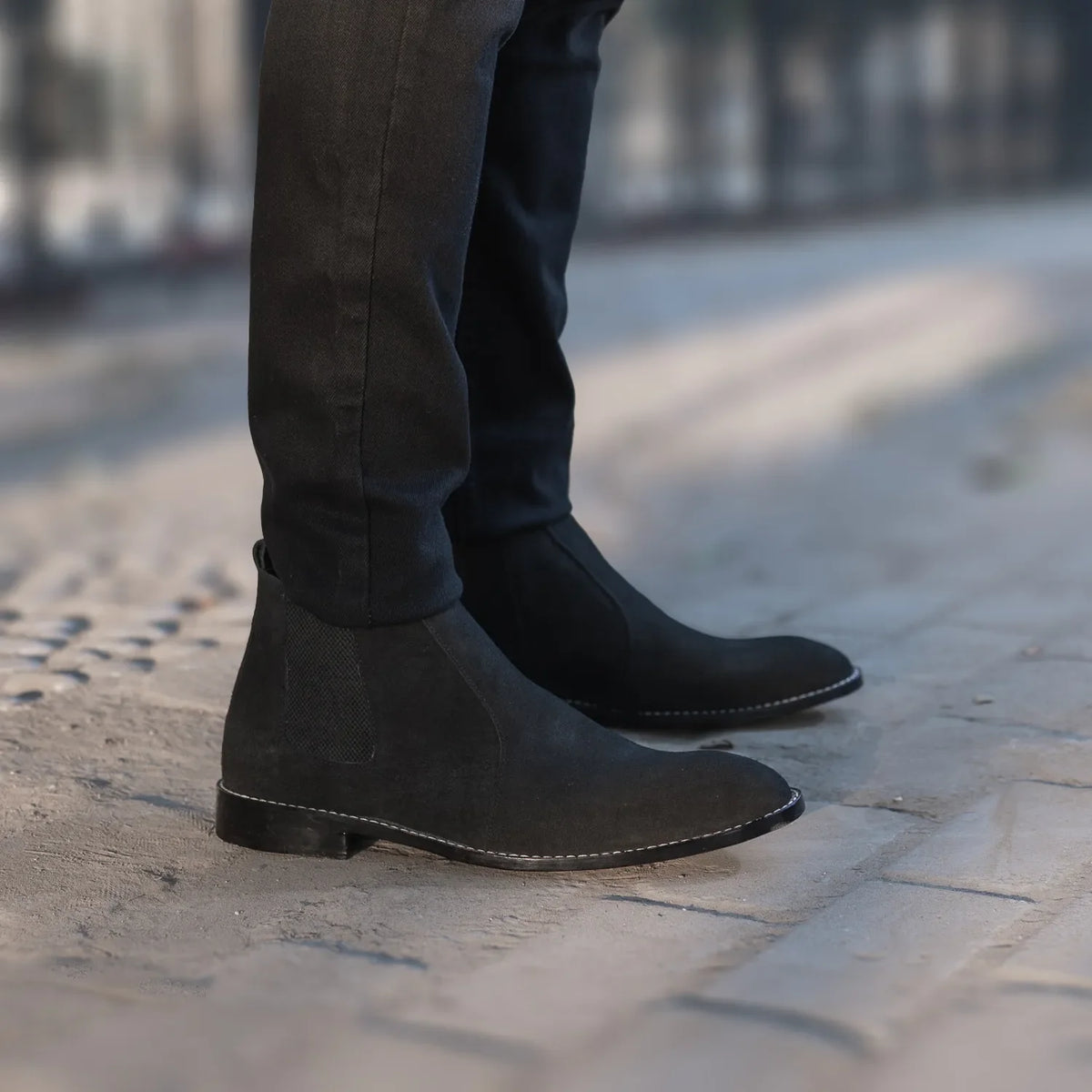 Orlaven Clarkson Chelsea Nero Stivali in pelle da Uomo footwear image 10