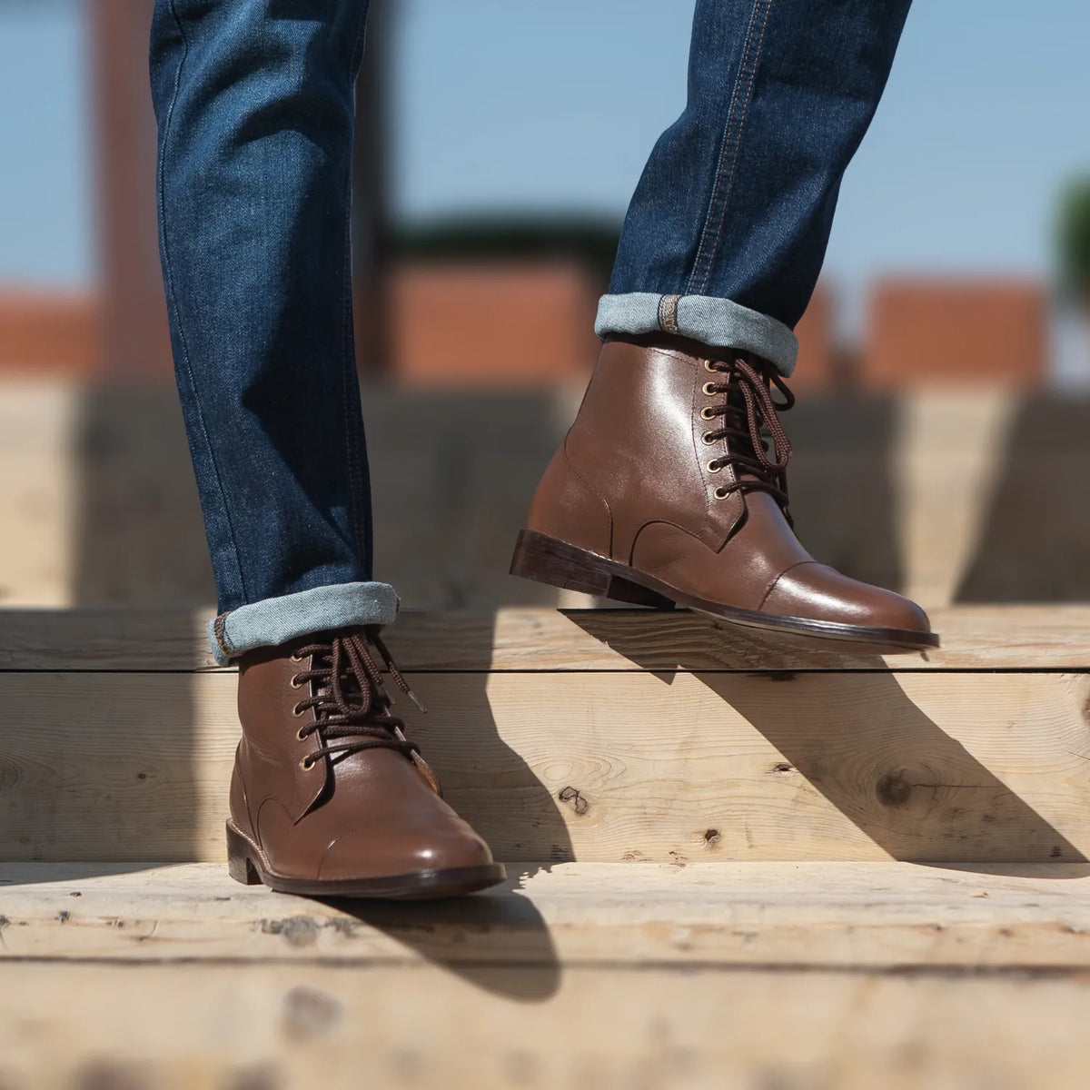Orlaven Knight Derby Marrone Stivali in pelle da Uomo footwear image 10