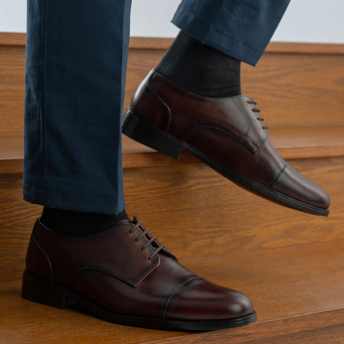 Orlaven Attorney Derby Burnished Marrone Scarpe in pelle - StudGuard da Uomo footwear image 9