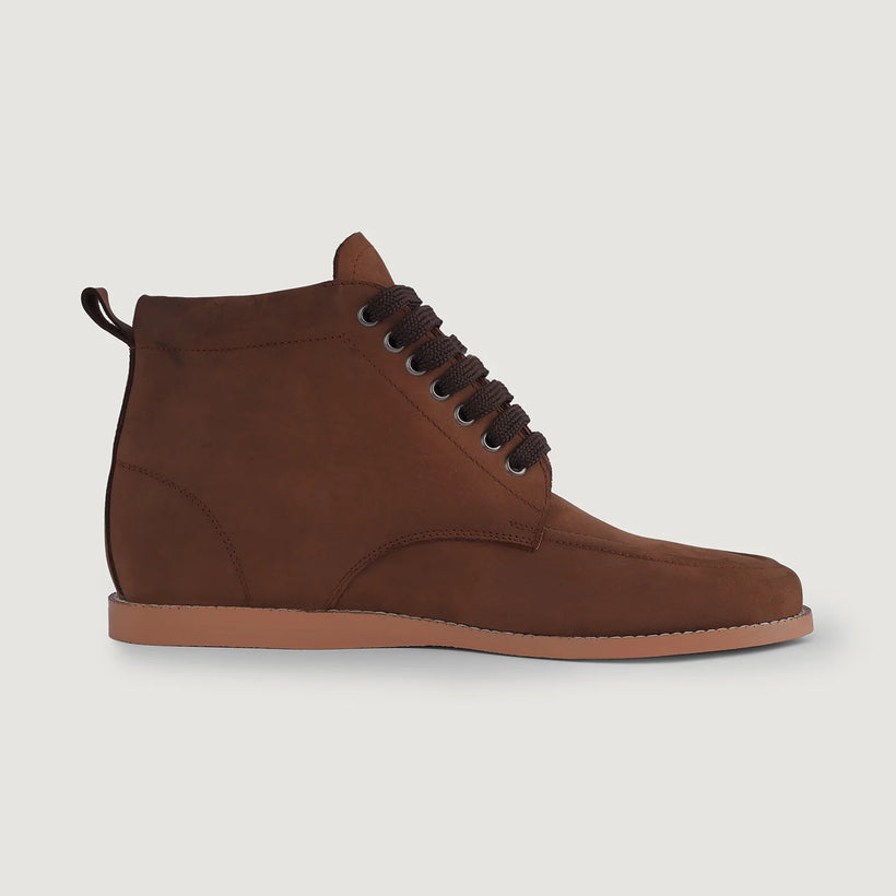 Bearman Moc Toe Pull-up Marrone Leather Boots da Uomo