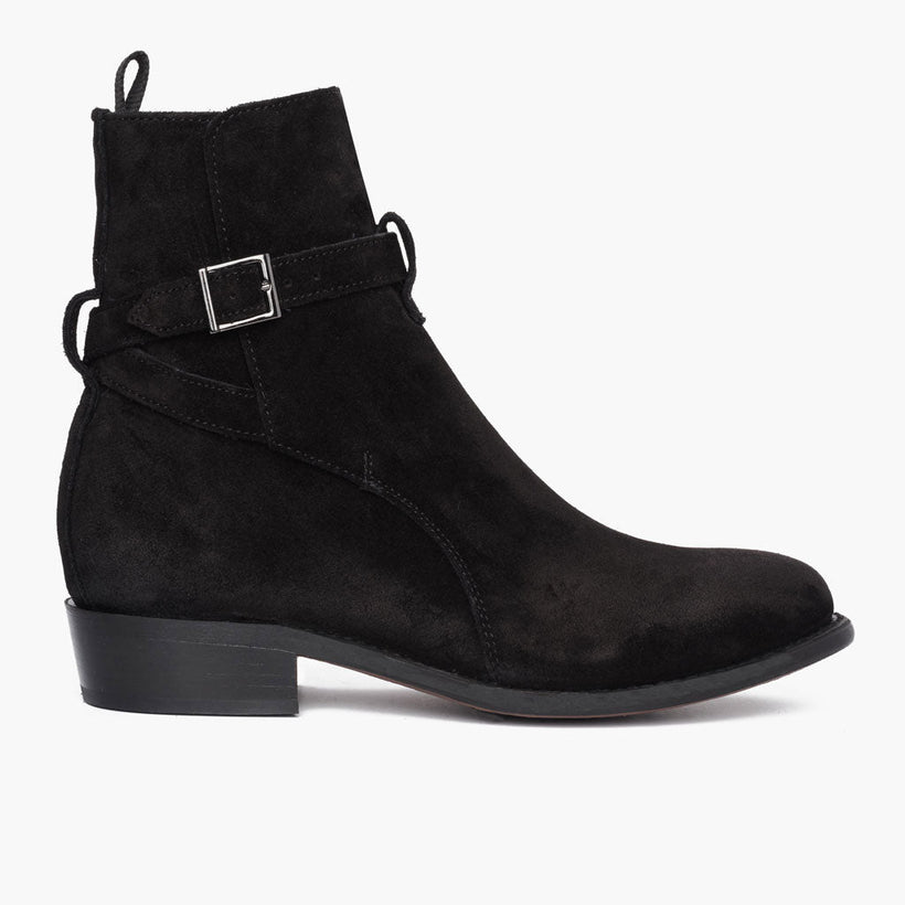 Rogue Nero Suede Stivali in pelle da Uomo