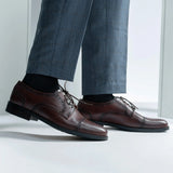 Orlaven Dirk Brogues Derby Brown Leather Shoes - StudGuard footwear image 9