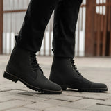 Styled On-Foot Perspective Demonstrating Ankle Fit & Silhouette on Model
