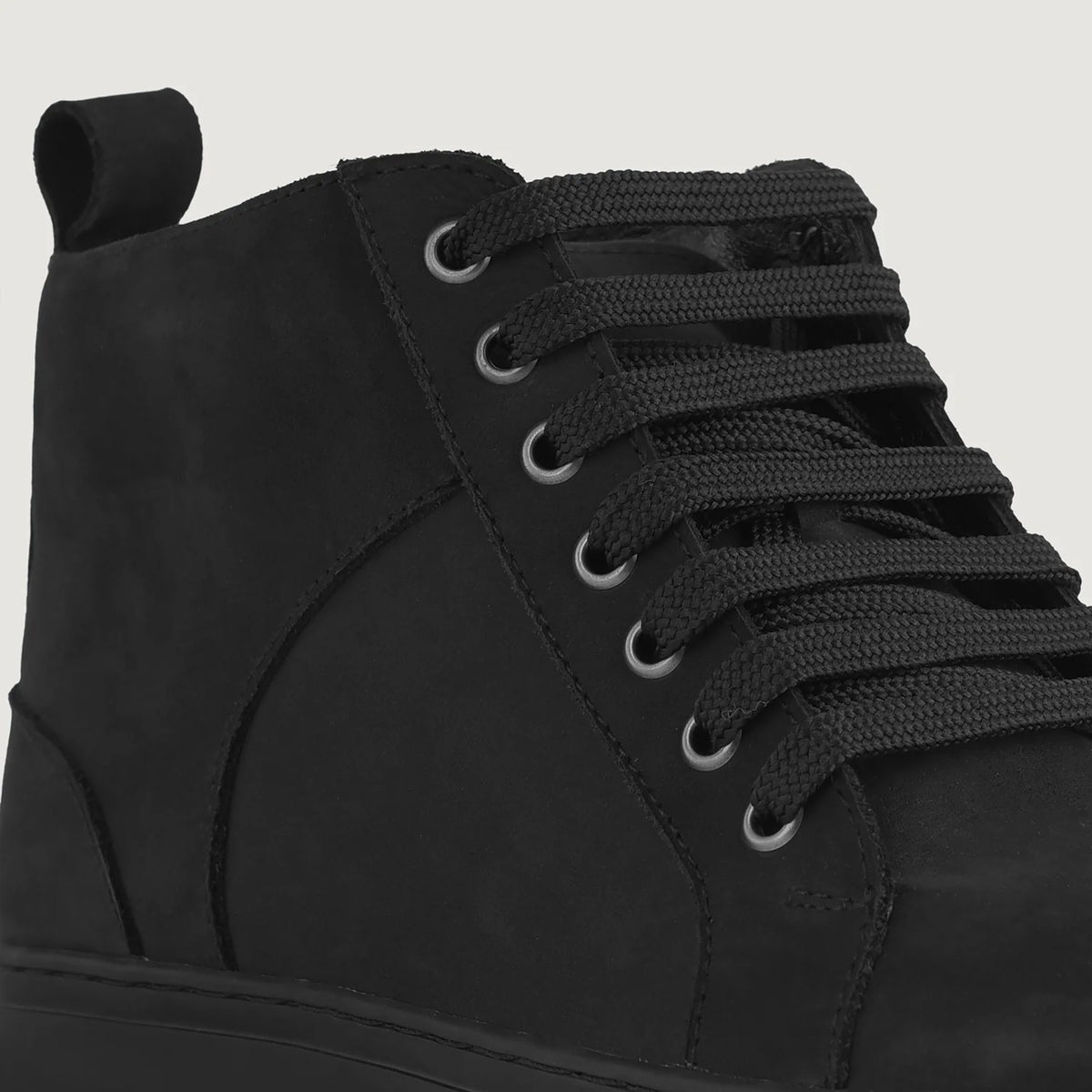 Orlaven Marty High Top Nero Nubuck Sneakers da Uomo footwear image 9