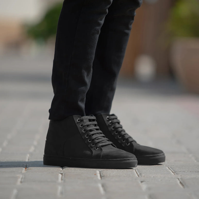 Marty High Top Nero Nubuck Sneakers da Uomo