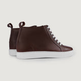 Orlaven Marty High Top Maroon Leather Sneakers footwear image 10