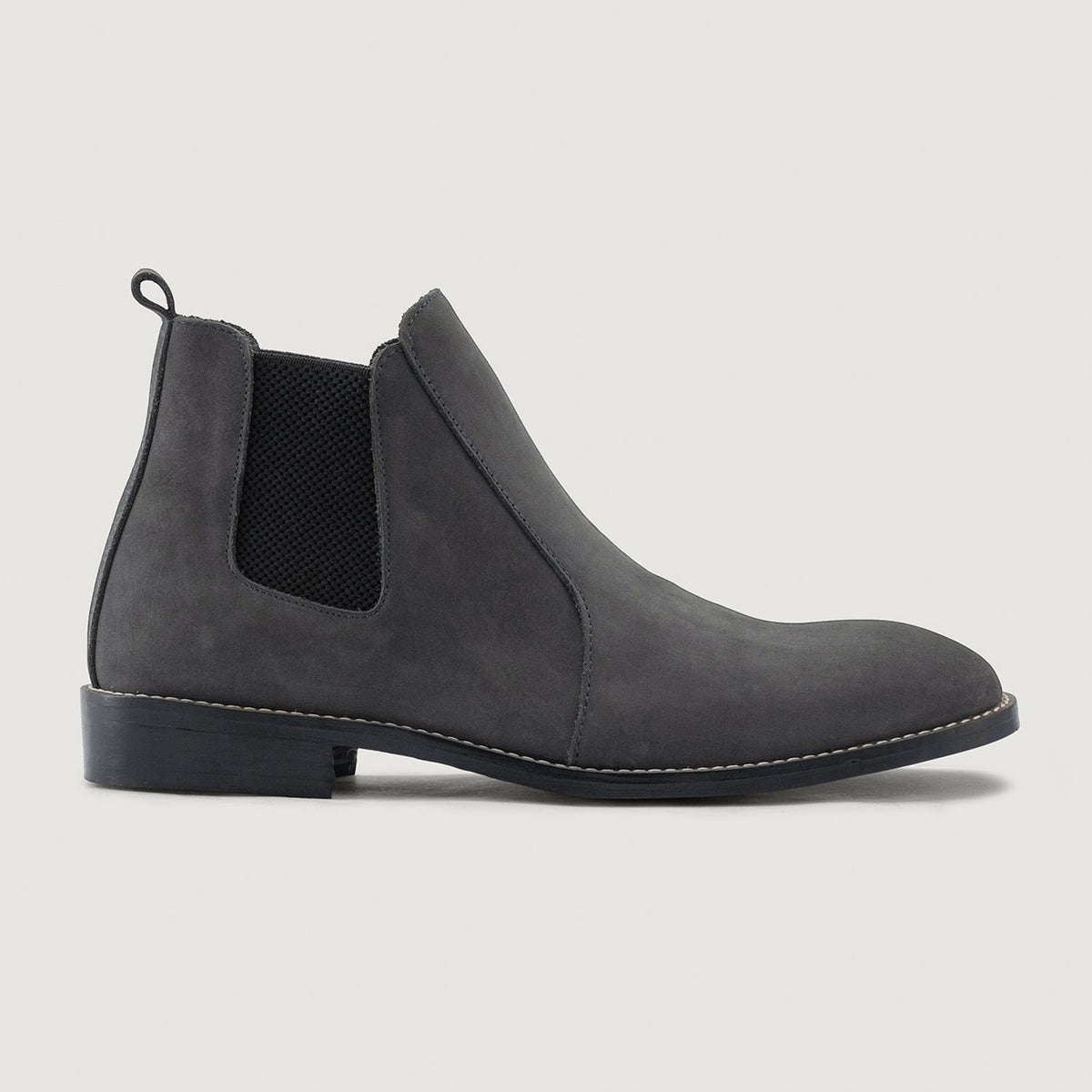 Grey Full-Grain leather Boots - Costruzione Goodyear a guardolo & dettaglio puntale