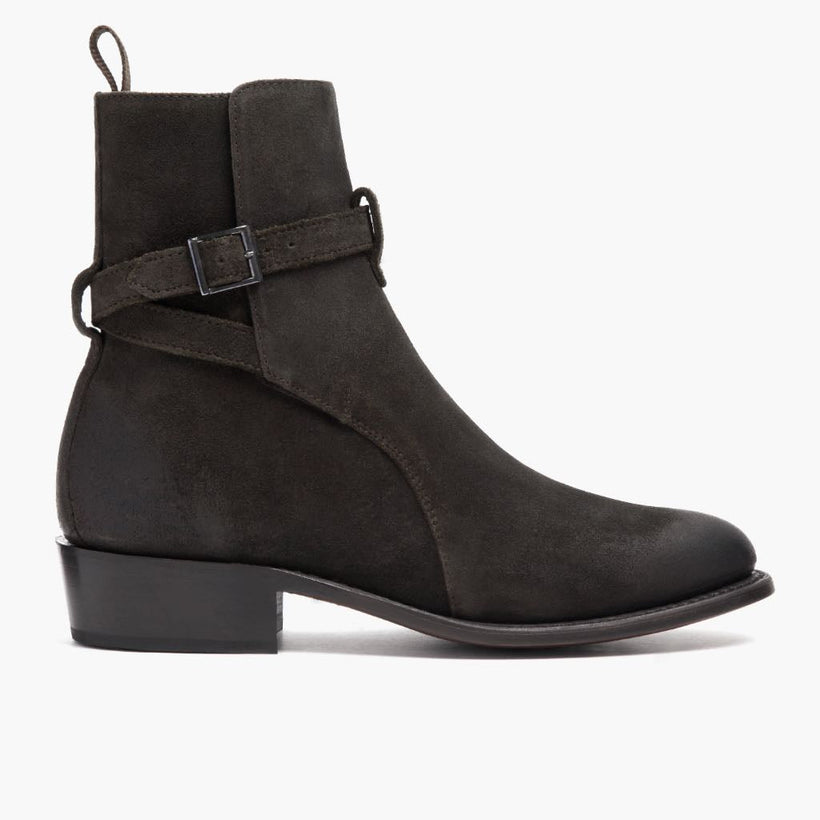 Rogue Oliva Scuro Suede Stivali in pelle da Uomo