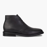 Black Full-Grain leather Boots - Goodyear Welt Construction & Front Toe Box Detail