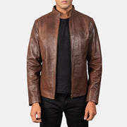 Alex Giacca Biker in Pelle da Uomo – Vista prodotto alternativa 1