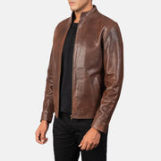 Alex Giacca Biker in Pelle da Uomo – Vista prodotto alternativa 2