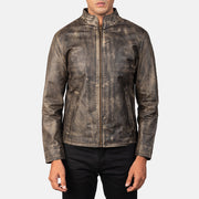 Alex Giacca Biker in Pelle da Uomo – Vista prodotto alternativa 4