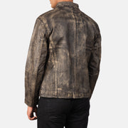 Alex Giacca Biker in Pelle da Uomo – Vista prodotto alternativa 5