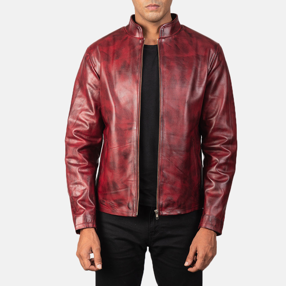 Alex Giacca Biker in Pelle da Uomo – Vista prodotto alternativa 1