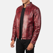 Alex Giacca Biker in Pelle da Uomo – Vista prodotto alternativa 2