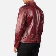 Alex Giacca Biker in Pelle da Uomo – Vista prodotto alternativa 5