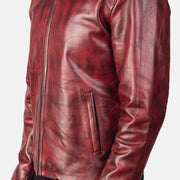 Alex Giacca Biker in Pelle da Uomo – Vista prodotto alternativa 6