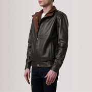 Alfred Bomber in Pelle da Uomo – Vista prodotto alternativa 3