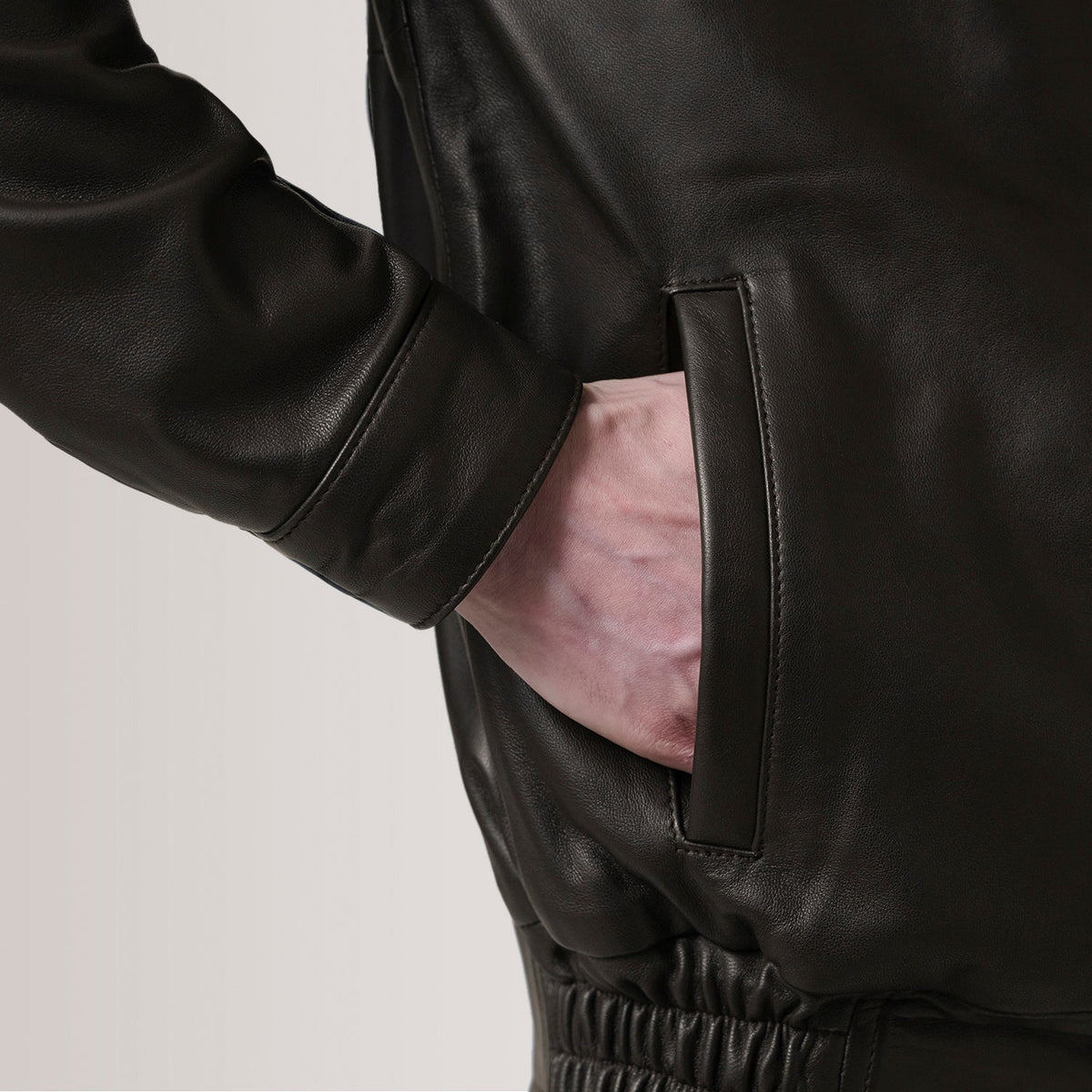 Alfred Bomber in Pelle da Uomo – Vista prodotto alternativa 6
