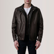Alfred Bomber in Pelle da Uomo – Vista prodotto alternativa 1