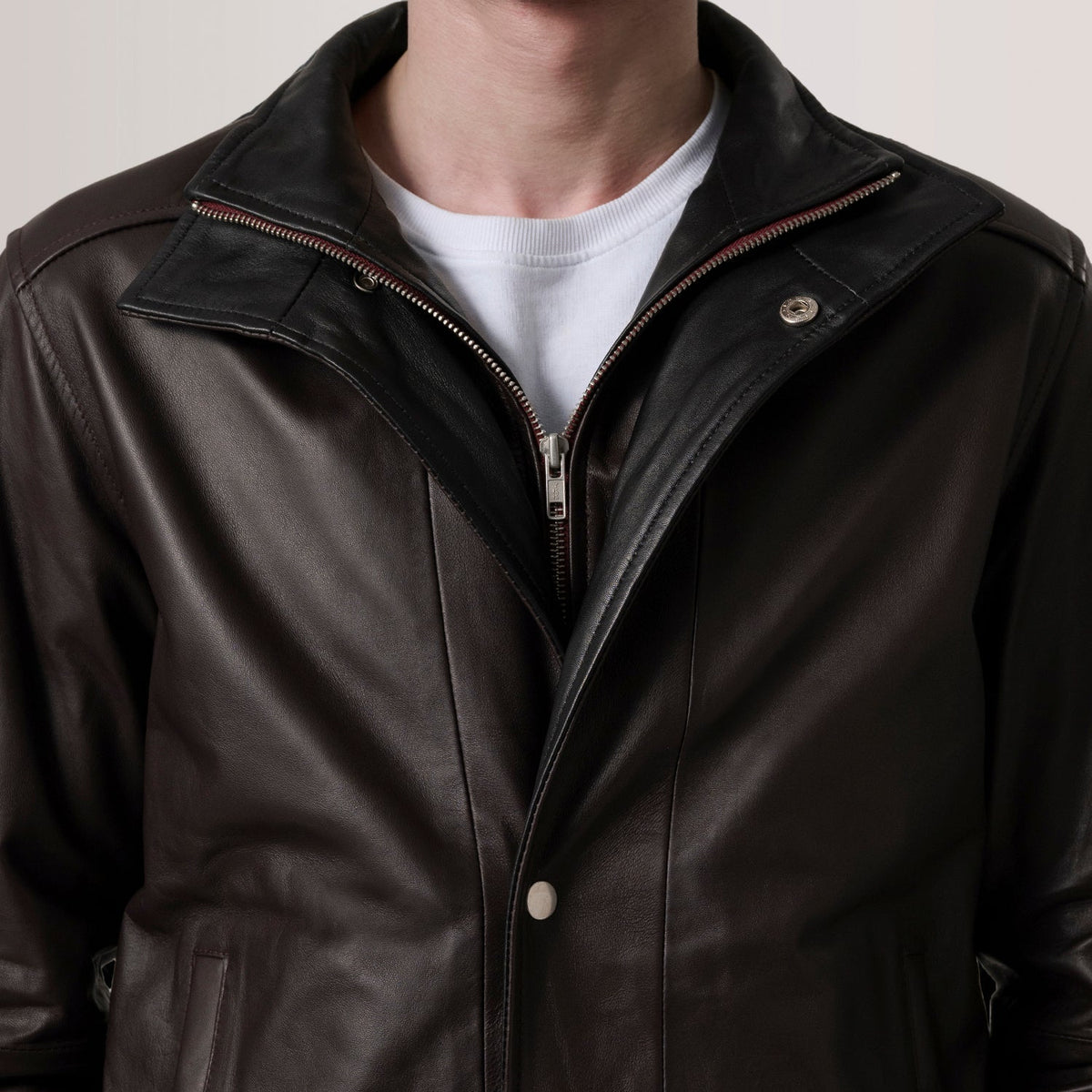 Alfred Bomber in Pelle da Uomo – Vista prodotto alternativa 4