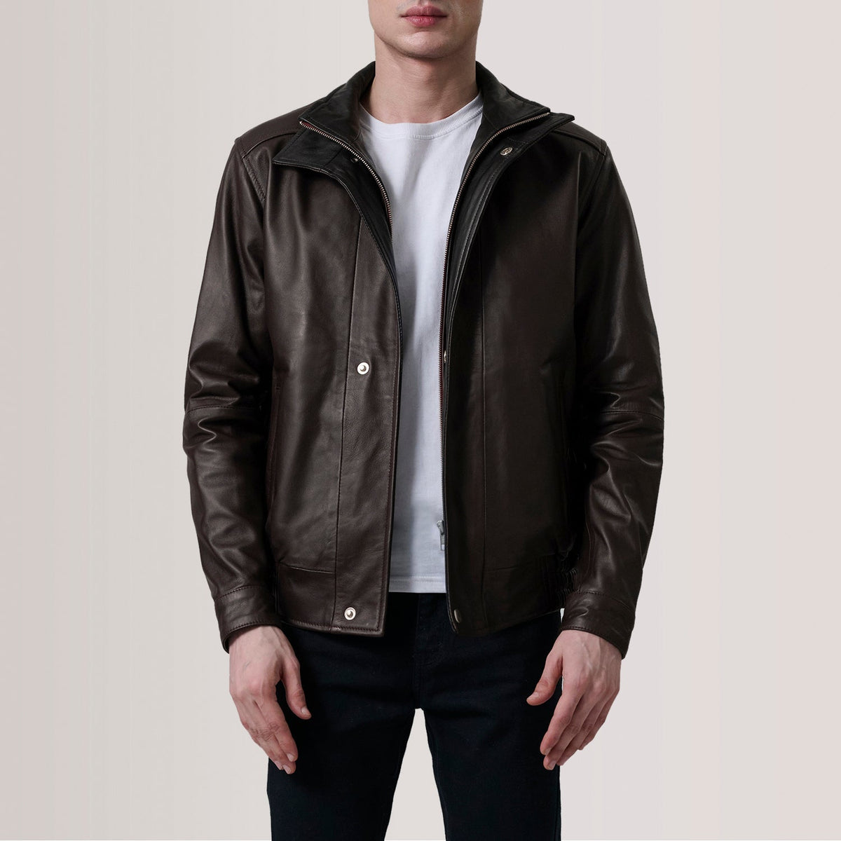 Alfred Bomber in Pelle da Uomo – Vista prodotto alternativa 6