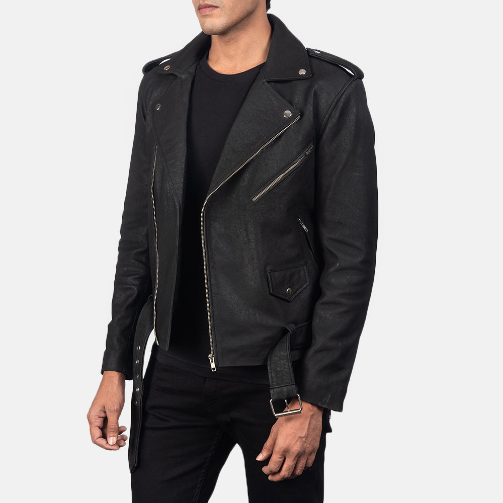 
Allaric Alley Giacca Biker in Pelle da Uomo – alternate product view 2