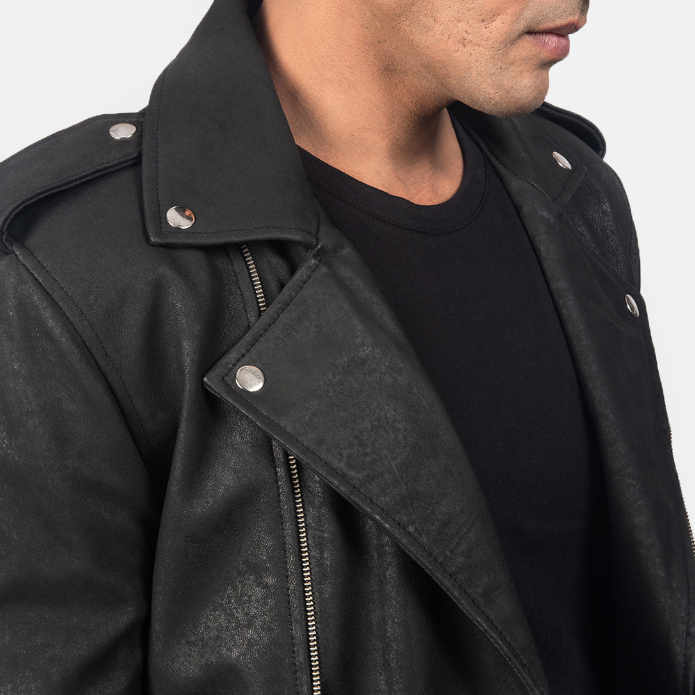 
Allaric Alley Giacca Biker in Pelle da Uomo – alternate product view 6