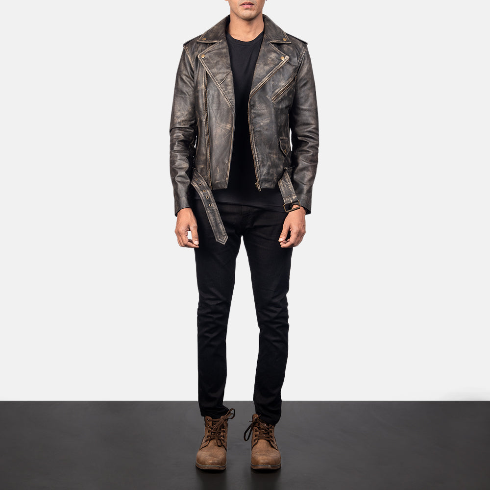 
Allaric Alley Giacca Biker in Pelle da Uomo – alternate product view 4