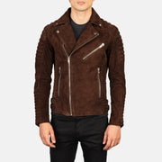 Armand Verde Giacca Biker in Pelle da Uomo – Vista prodotto alternativa 4