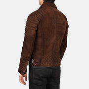 Armand Verde Giacca Biker in Pelle da Uomo – Vista prodotto alternativa 5