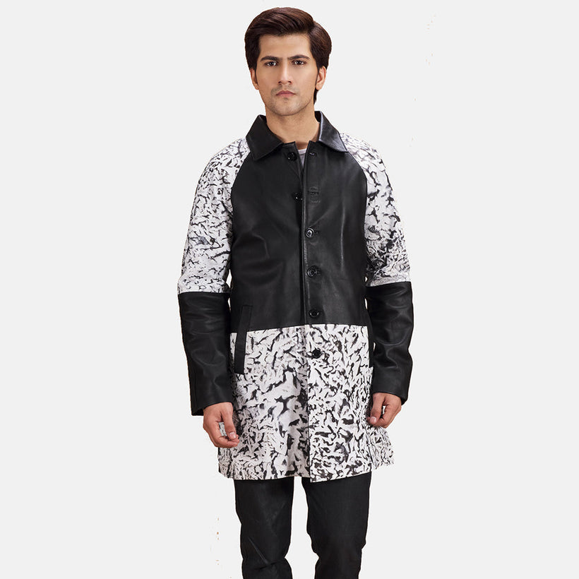 Artistry Nero Dye Cappotto in Pelle da Uomo