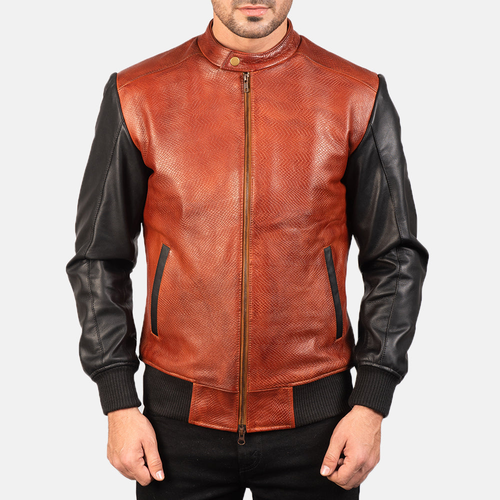 Avan Bomber in Pelle da Uomo – Vista prodotto alternativa 4