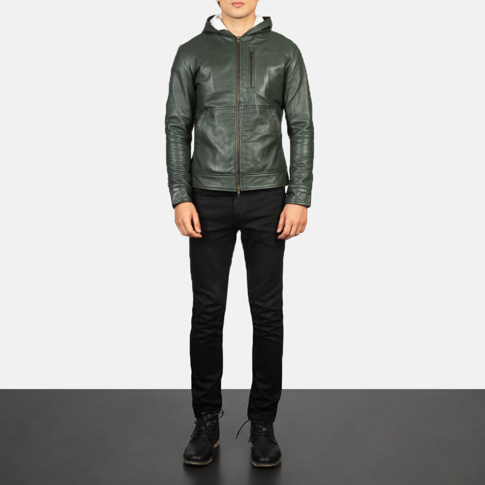 Baston Bomber in Pelle da Uomo – Vista prodotto alternativa 3