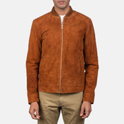 Blain Marrone Bomber in Pelle da Uomo – Vista prodotto alternativa 3
