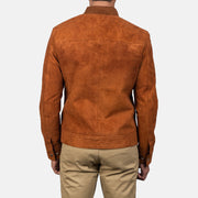 Blain Marrone Bomber in Pelle da Uomo – Vista prodotto alternativa 5