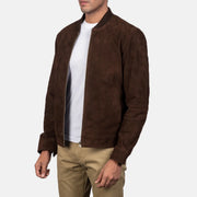 Blain Marrone Bomber in Pelle da Uomo – Vista prodotto alternativa 2