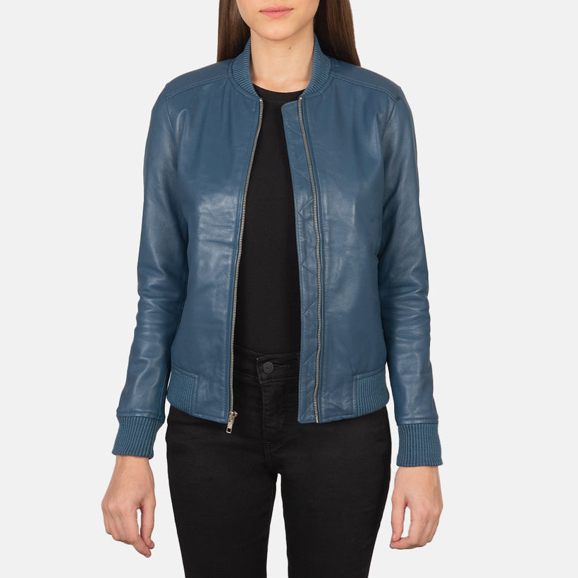 Bliss Blu Bomber in Pelle da Donna