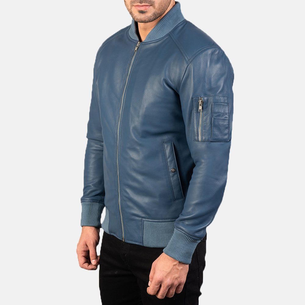 
Bomia MA-1 Bomber in Pelle da Uomo – alternate product view 2