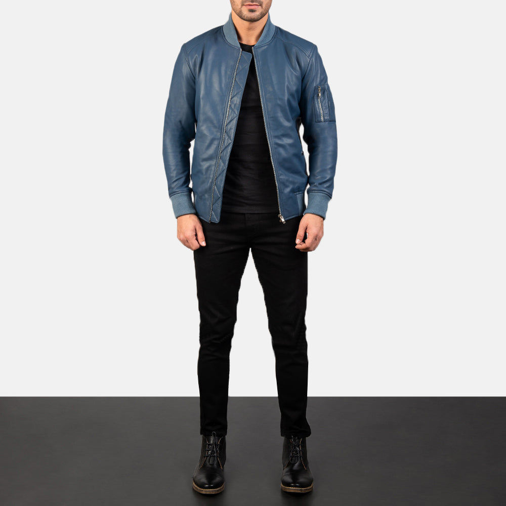 
Bomia MA-1 Bomber in Pelle da Uomo – alternate product view 3