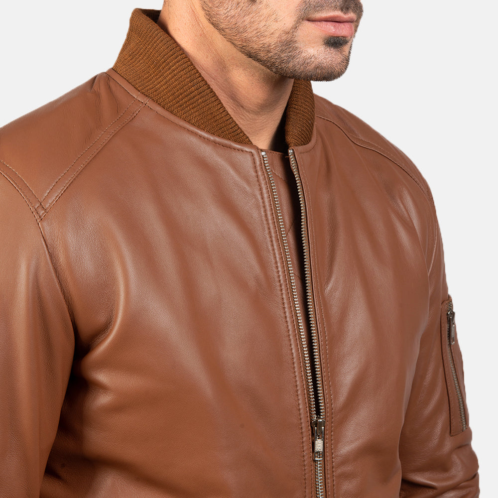 
Bomia MA-1 Bomber in Pelle da Uomo – alternate product view 6