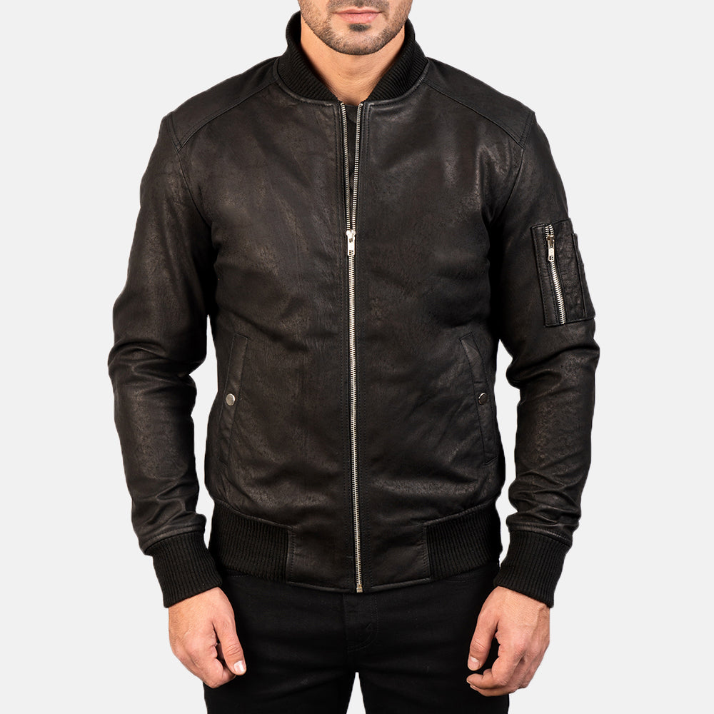 
Bomia MA-1 Bomber in Pelle da Uomo – alternate product view 3