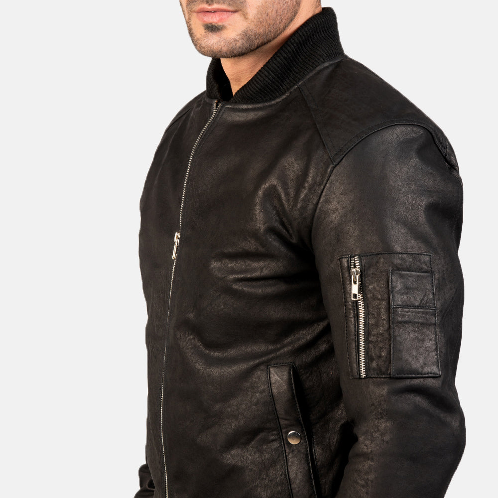 
Bomia MA-1 Bomber in Pelle da Uomo – alternate product view 5
