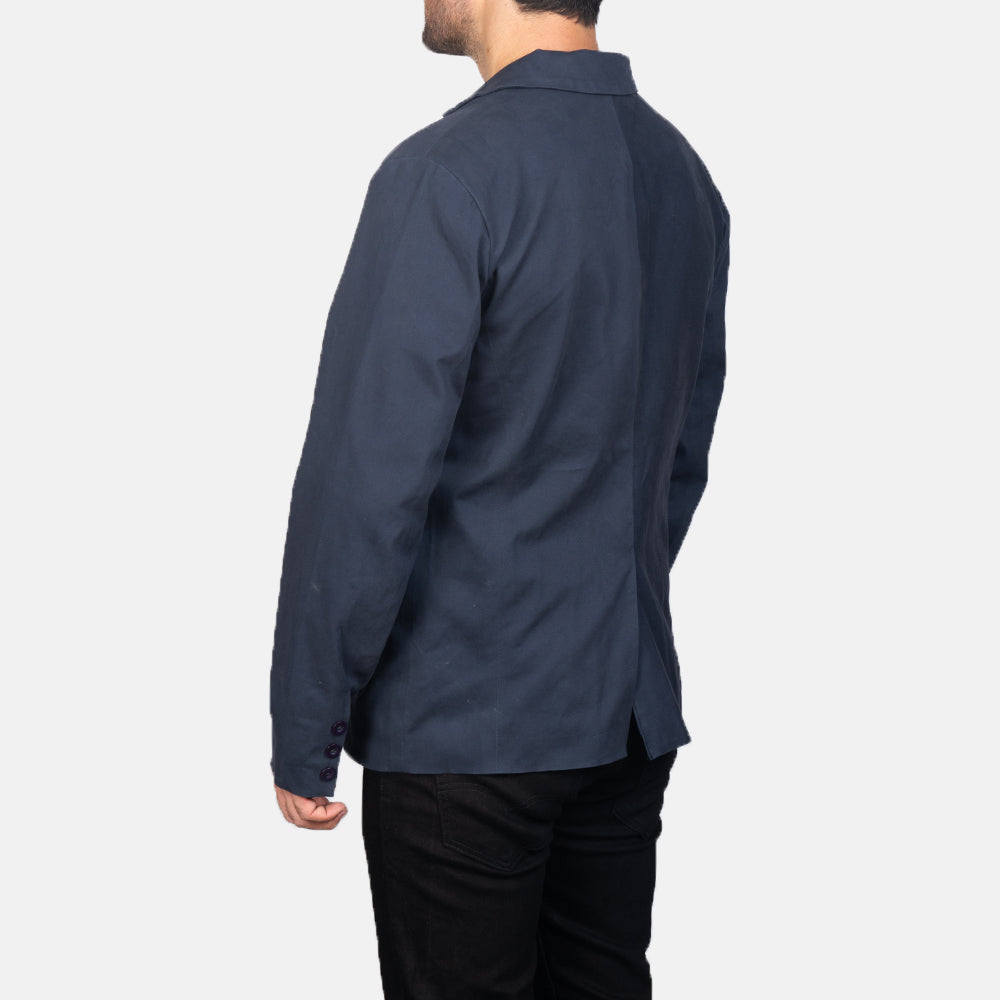 Authentic Poly-Cotton Grain Texture & Heavy-Duty Seam Stitching Detail