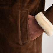 Charles Cappotto in Pelle Marrone Shearling Cappotto in Pelle da Uomo – Vista prodotto alternativa 6